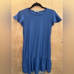 Mady & Nell Blue Eyelet Dress